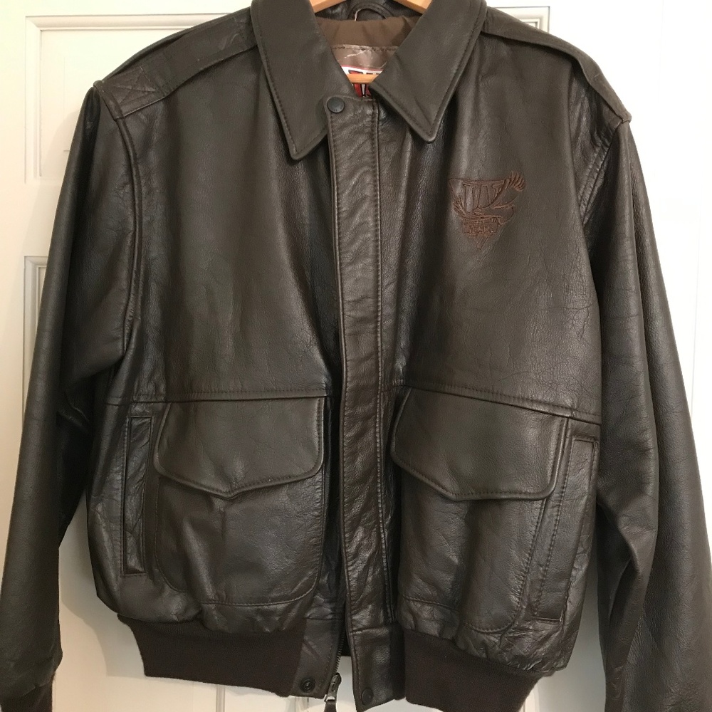 Winston Leather Bomber Coat 44